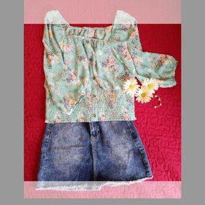 Denim Skirt Outfit